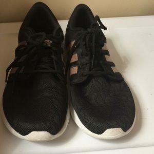 Rose Gold Striped Adidas